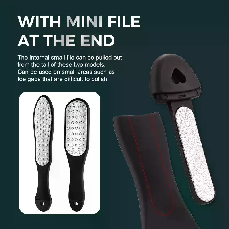 1Pcs Foot File Pedicure Tool Coarse Fine Grinding Surfaces Remove Dead Skin Calluses For Home Foot Care Smooth