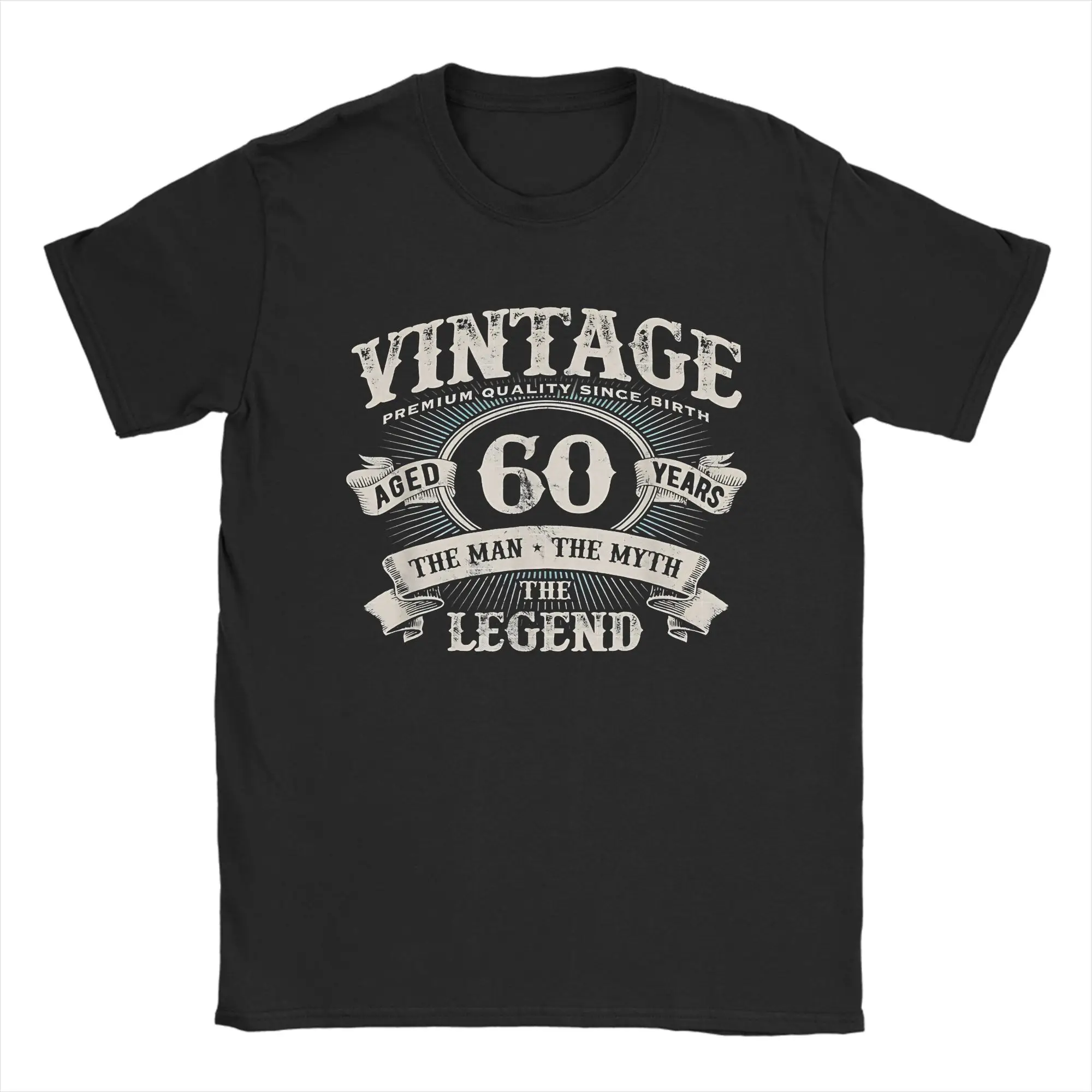 Vintage Premium Dude 60 Years Old Made In 1959 T-Shirt Men's Cotton T Shirts Summer O Neck Popular Tee Shirt Plus Size Clothes