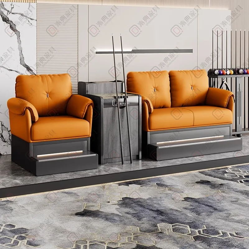 Billiards Hall Room Billiard Chair Rest Area Card Seat Single Teeth Joe's Billiard Club Special Billiard Sofa