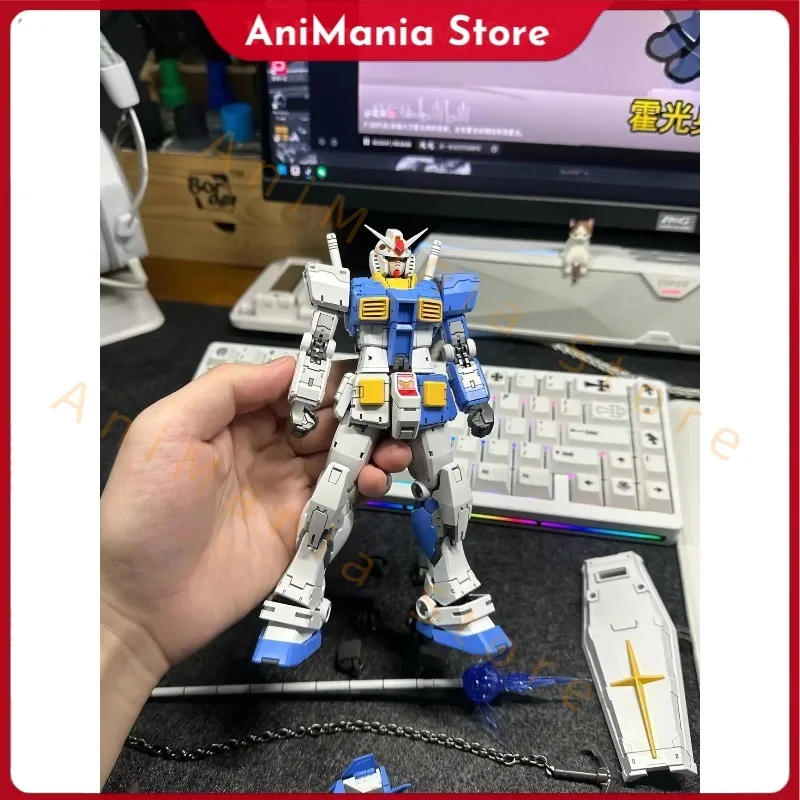 

In Stock FAT CAT Model RX-78-2 Assembly Model Kit 1/100 Scale Special RG 1/144 2.0 Enlarged Version Action Character Toy Gift