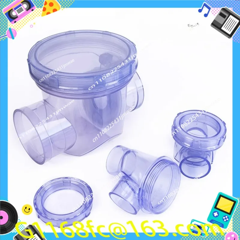 Transparent Check Valve Deodorant Return Water Backflow 50PVC Check One-way Sink Sewer