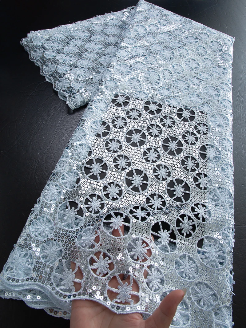 Pure White Bridal Lace Fabric 2025 African Guipure Lace Dress Women High Quality Elegant Lace Sewing Material For Wedding TY4467