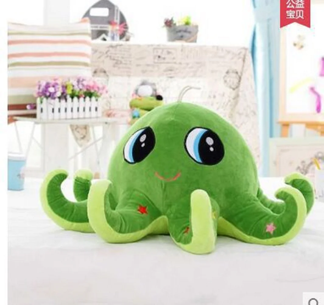 

cute plush green octopus toy creative octopus doll gift about 40cm 0237