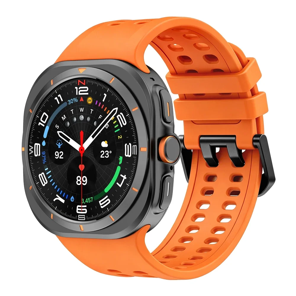 Armband für Samsung Galaxy Watch Ultra 2, 47mm Sport-Silikon-Ersatzarmband, atmungsaktives Armband, Galaxy Watch 2026 Ultra Zubehör – Detail 20