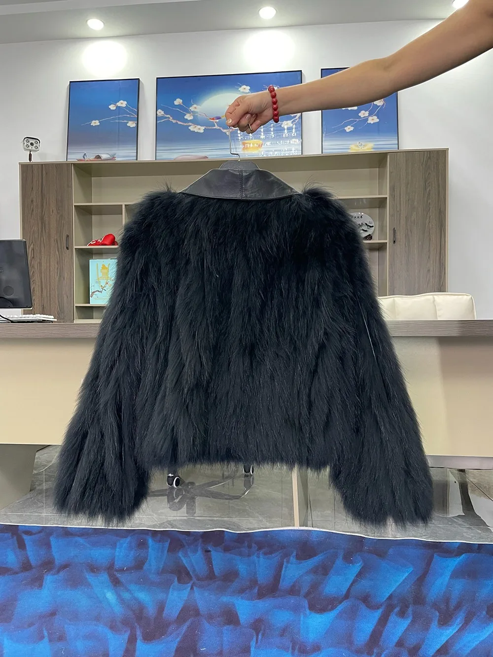 Hot Sales Women Short Suit Collar Coat Autumn Winter Real Raccoon Fur Striped Fur Stitched Fashion New High-end Raccoon Fur Coat