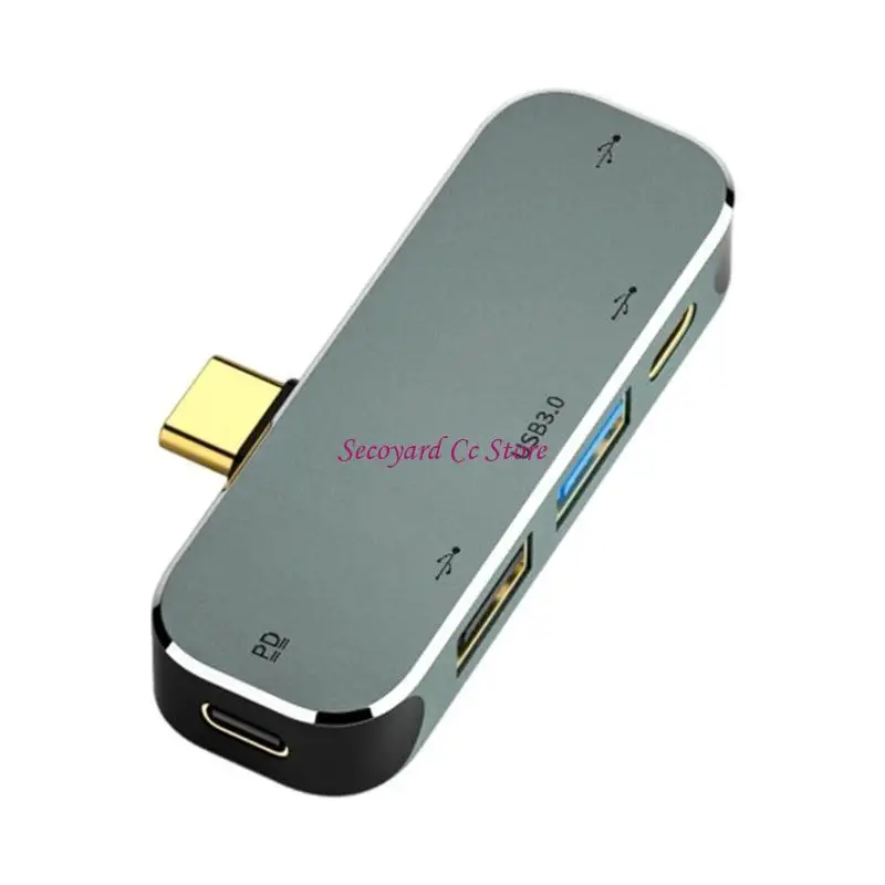 

N3UC Portable USB3.0 Type C Adapters with 4K HDTV Output Fast Data Transfer Mini Hubs