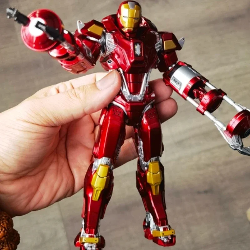 Originele ZD Speelgoed Iron Man Action Figure 18 cm MK35 War Machine Tony Stark PVC Periferie Model Desktop Speelgoed Cadeau voor kinderen Geschenken