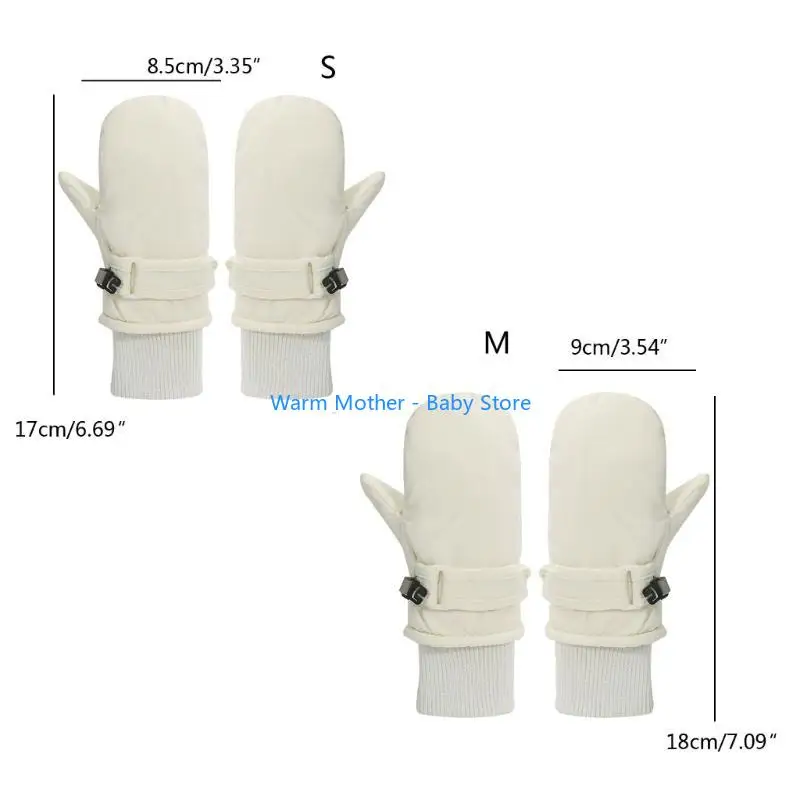 قفازات الشتاء للأطفال الصغار قفازات دافئة سريعة الجفاف مقاومة للماء للأطفال 57QE #6
