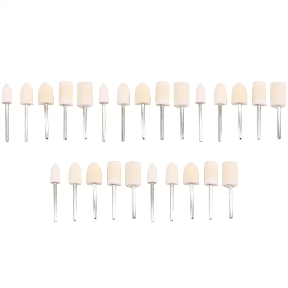 AA80 25pcs Felt Polishing Buffing Pad Head Set Rotary Tools for Accessories
