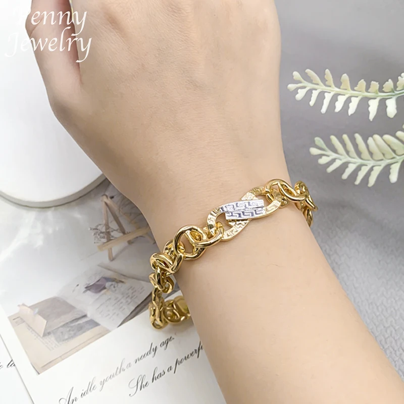 Dubai Gold Plated Jewelry Set for Men Women Hip Hop Necklace Bracelet Fashion Engagement Jewellery for Party Wedding Gifts