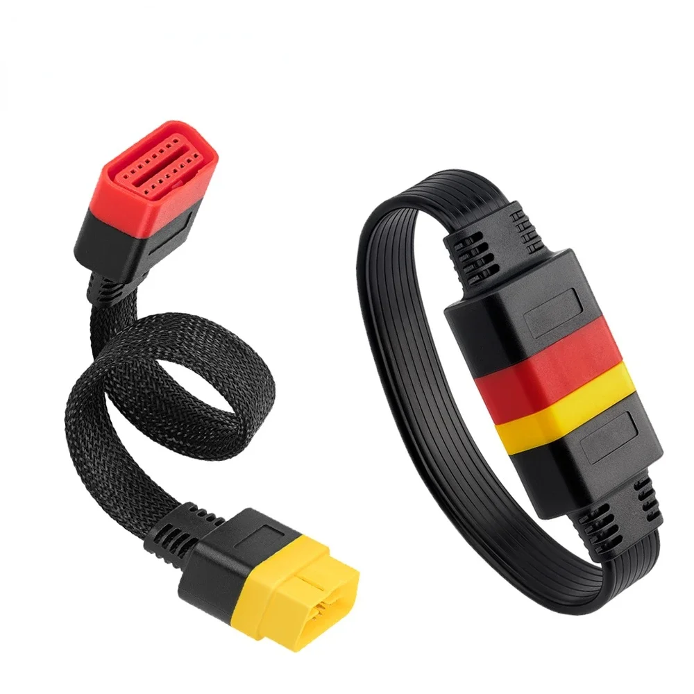 

Новый удлинительный кабель OBDII, 16-контактный разъем «папа-мама» для thinkdiag Easydiag, диагностический инструмент OBD2, кабель ELM327 OBD2, 0,36 м