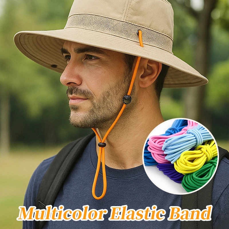

5-50M 4mm Round Elastic Cords HairBand Drawstring Rubber Rope Belt Pants Elastics Bands Stretch Cord Garment Sewing Accessories