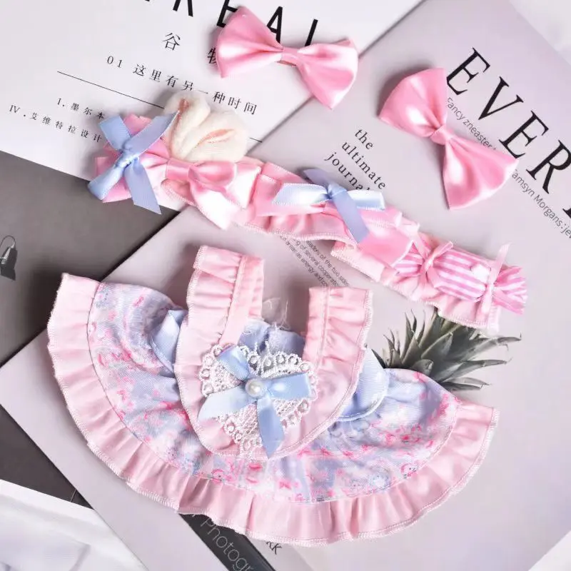 20cm baby dress, cute Lolita-style dress, cotton doll princess dress set view 4