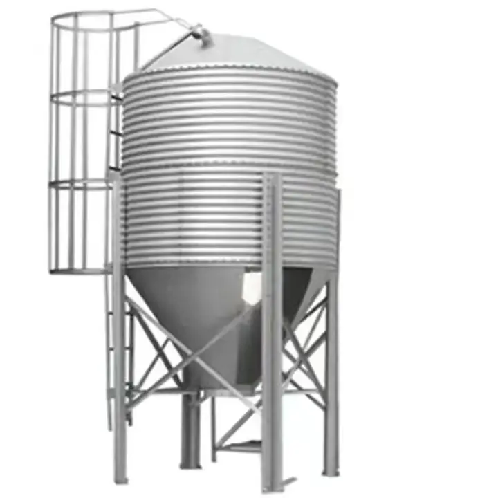 Galvanized Sheet Material Pig Feed Silo Tower Animal Husbandry Equipment for Breeding Silo