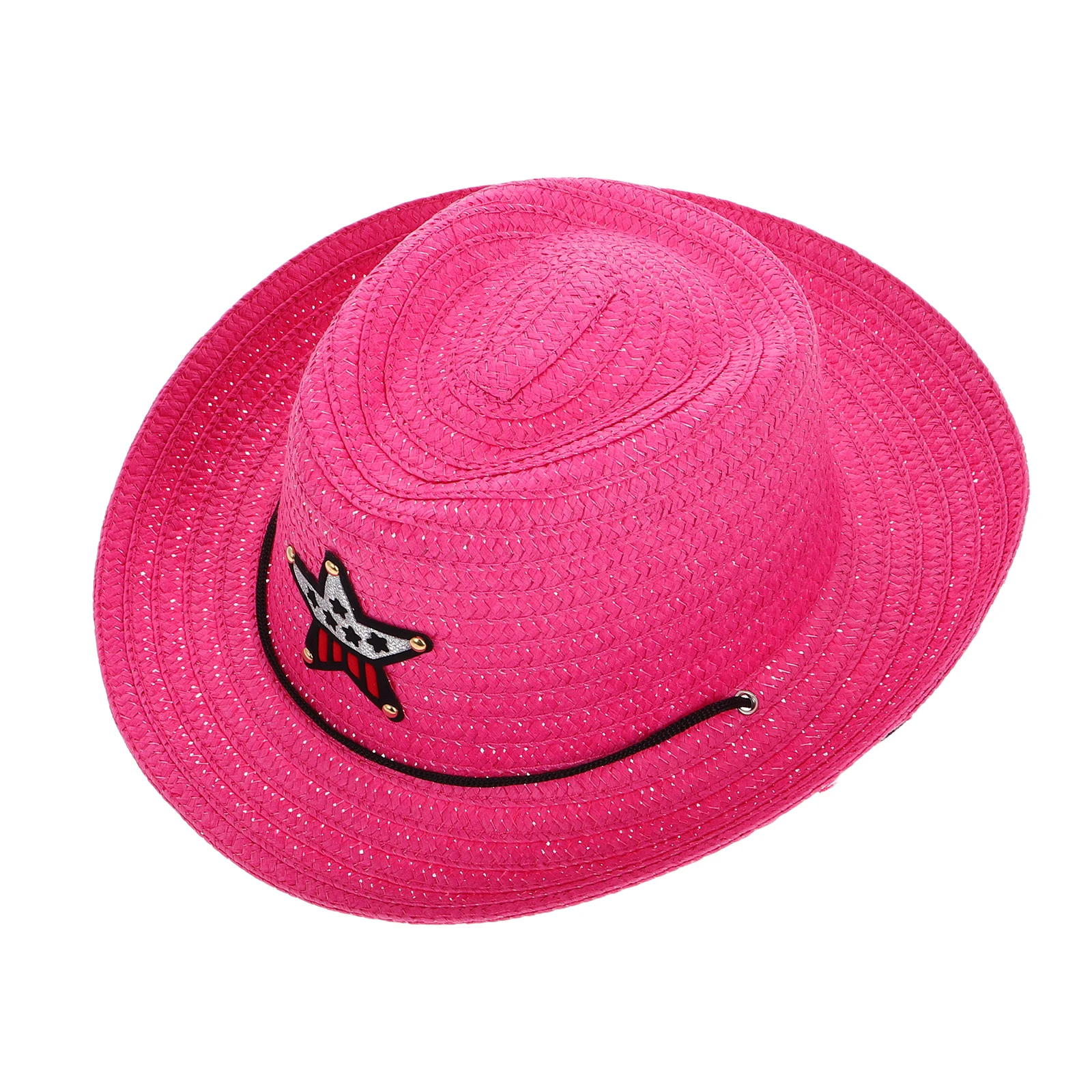 

Kids Cowboy Hats Star Cowgirl Cap Wide Brim Children Cow Hat Cosplay Sun Protection Lightweight Outdoor Travel Party Accessory