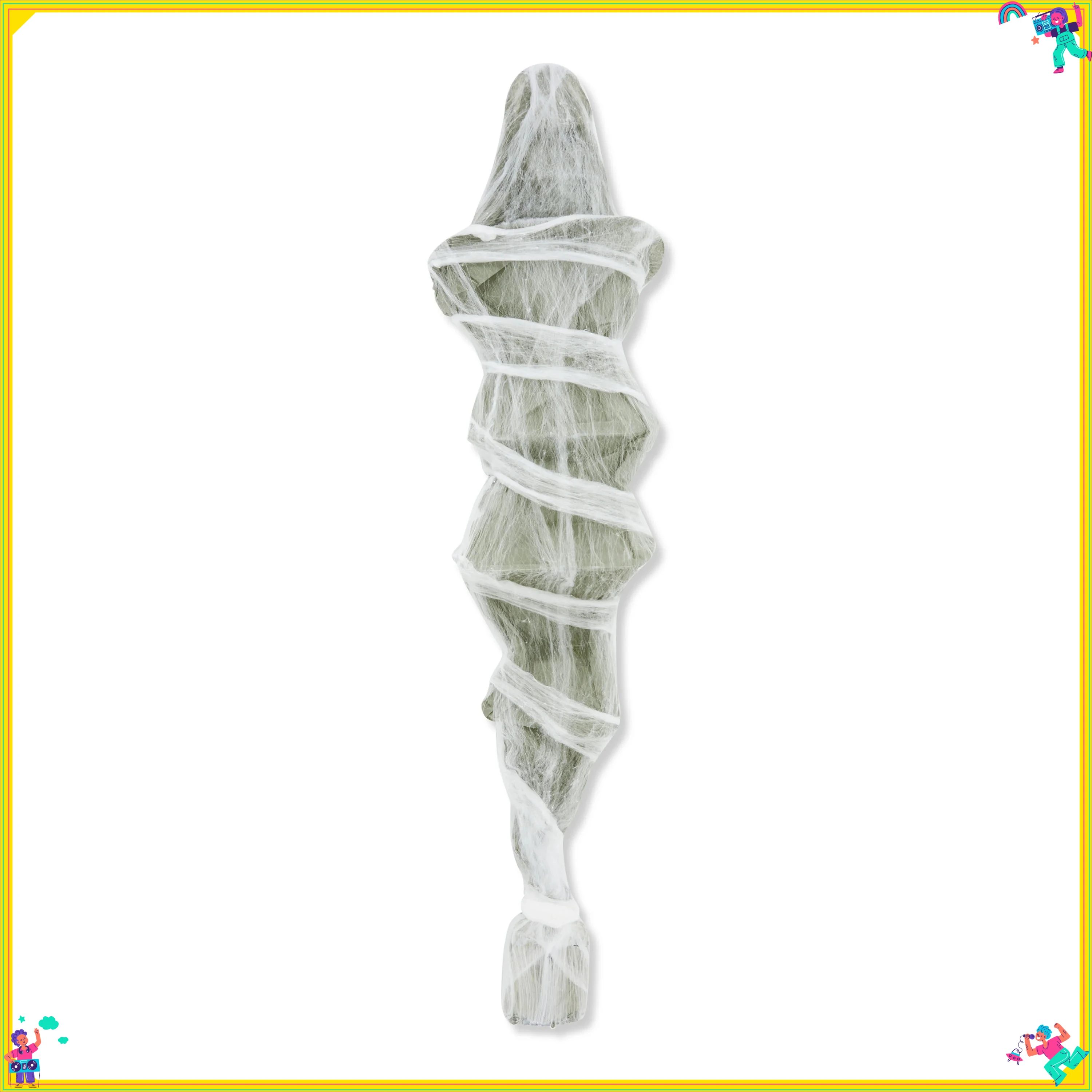 ديكور خارجي من Cocoon Corpse، 72 بوصة، للهالوين، زاحف