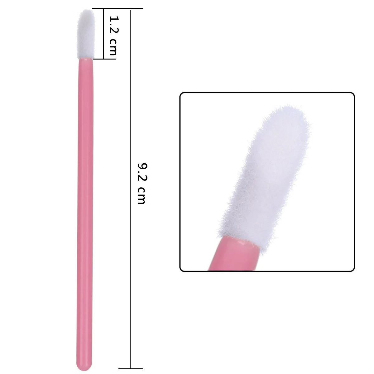 100pcs Disposable Makeup Lip Brush Lipstick Mascara Wands Applicators Eyelash Eyeshadow Lip Gloss Brushes Cosmetic Tools