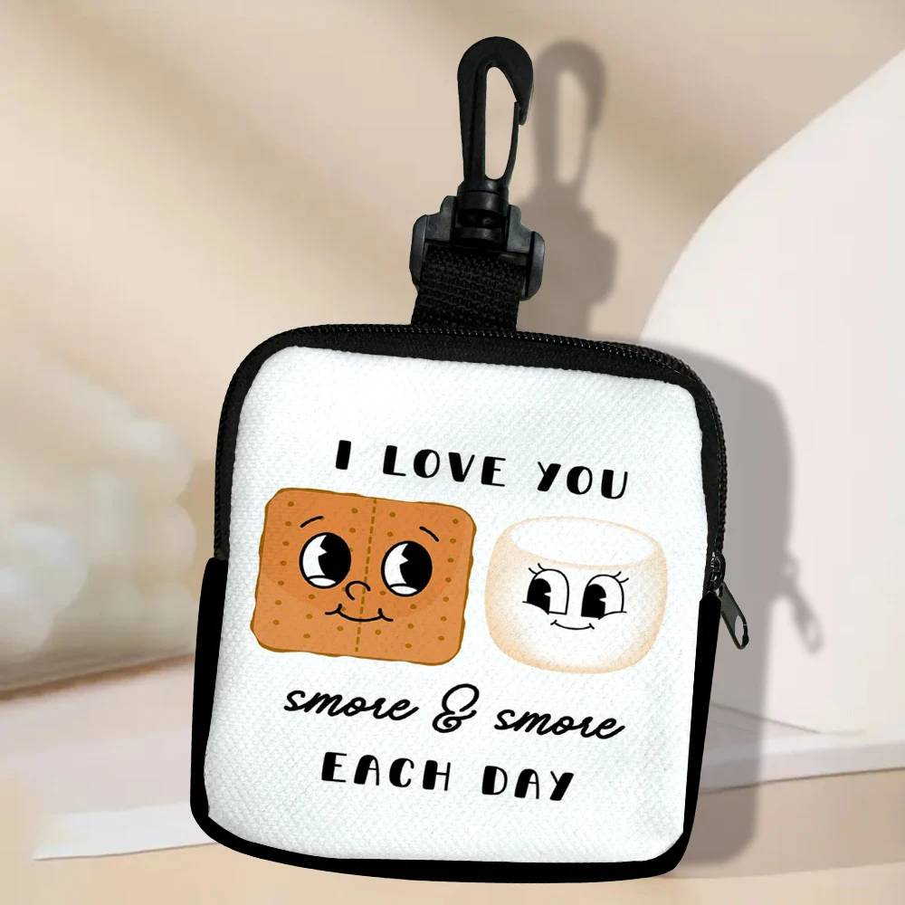 

Love You Smore женский кошелек для монет мини-кошелек для денег держатель маленькая сумка на молнии цветной кошелек на молнии кошелек 3,3
