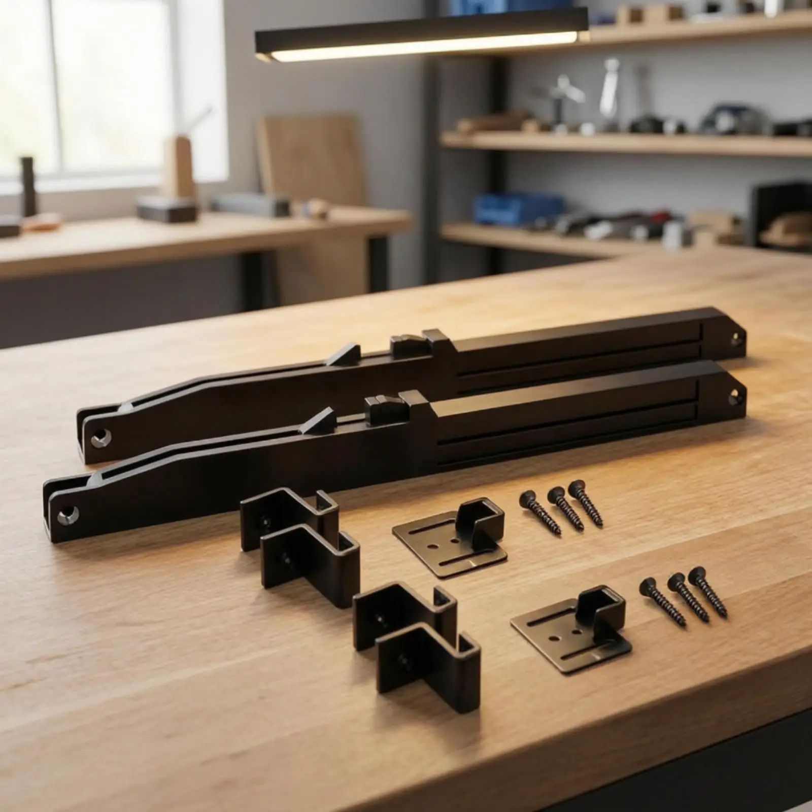 Sliding Barn Door Soft Close Buffer Damper Kit Carbon Steel POM for Smooth Quiet Interior Door Movement and Safety