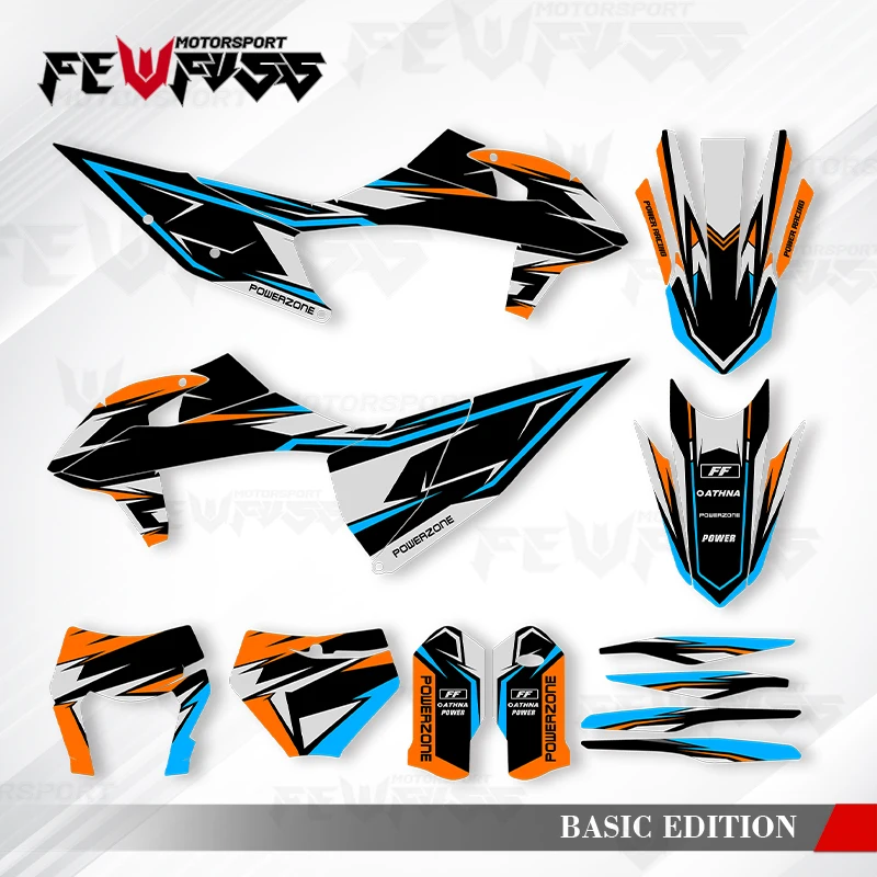 

Fewfuss Graphics Decals Stickers Motorcycle Background Custom For KTM SX SXF XC XCF 2019-2022 EXC EXCF XCW 2020-2023 001