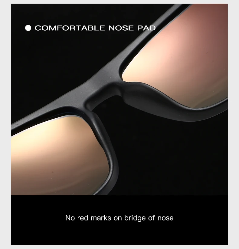 KAROS Polarisierte Sonnenbrille für Herren/Damen, Camo-Rahmen, UV400-Schutz zum Fahren, Angeln, Radfahren – Detail 7
