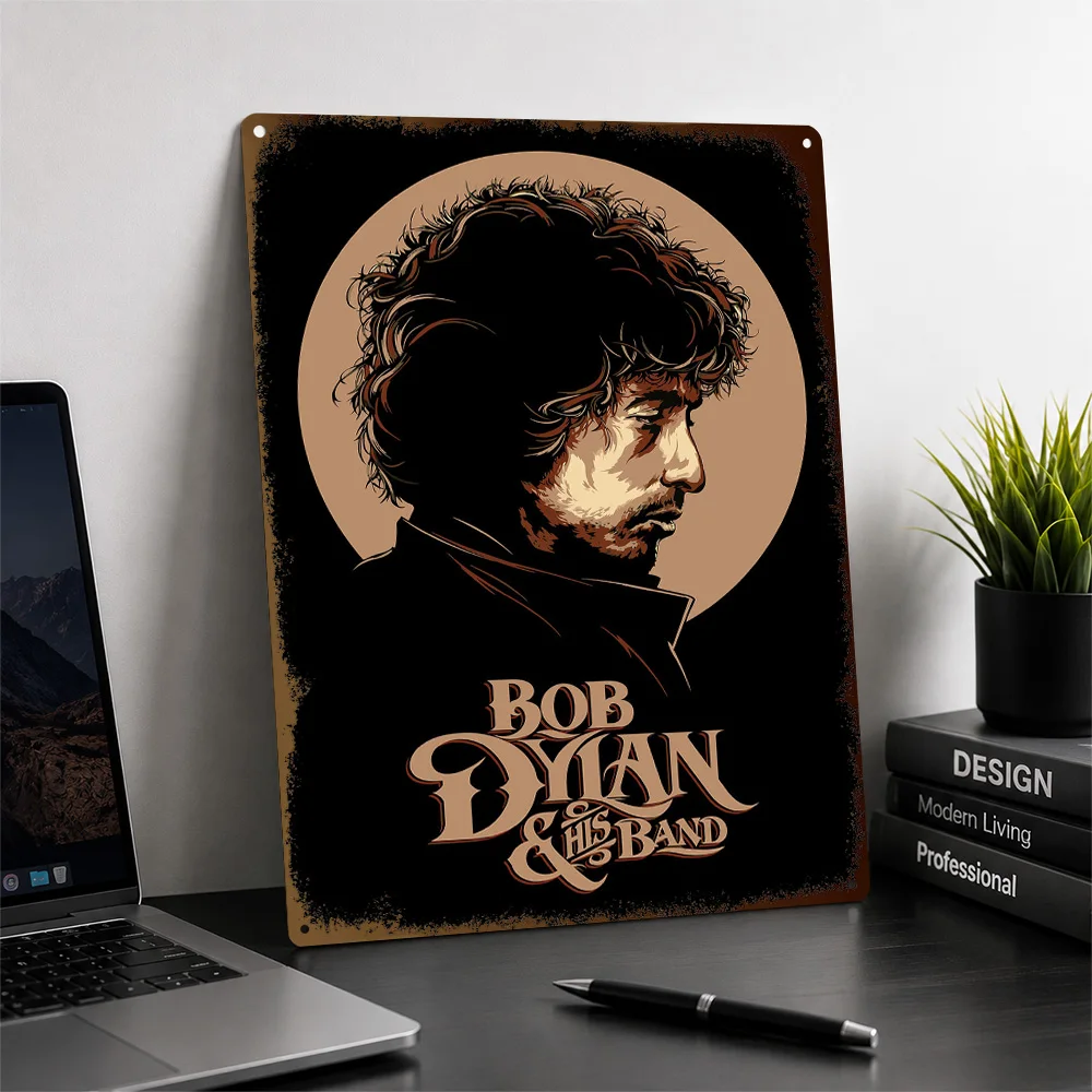 Bob Dylan Aluminum Poster Customized Metal Sign Vivid Alternative Icon Wall Art Suited To Entertainment Rooms And Music Lovers