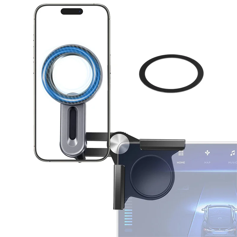 

Phone Car Holder For Model 3/Y Central Control Screen Magnetic Car Phone Holder 360 Degree Rotation Screen Holder
