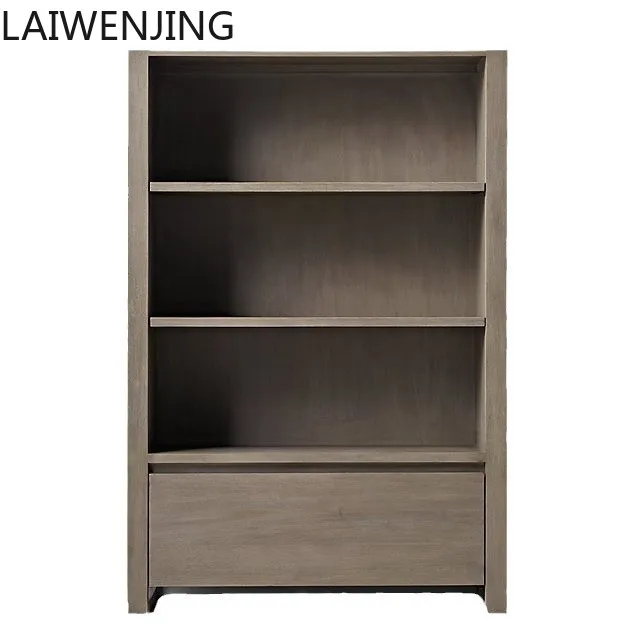 HLZ furniture French rural retro solid wood oak side cabinet Italian modern simple household chest