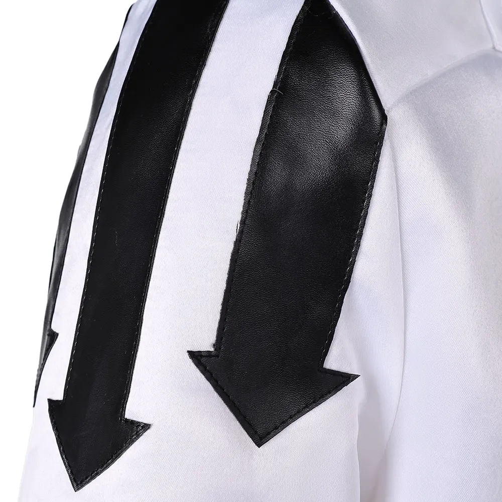 Freddy Cosplay Fantasia Rock Band Costume travestimento per ragazzi uomini adulto giacca in bianco e nero Halloween Carnival Party Suit