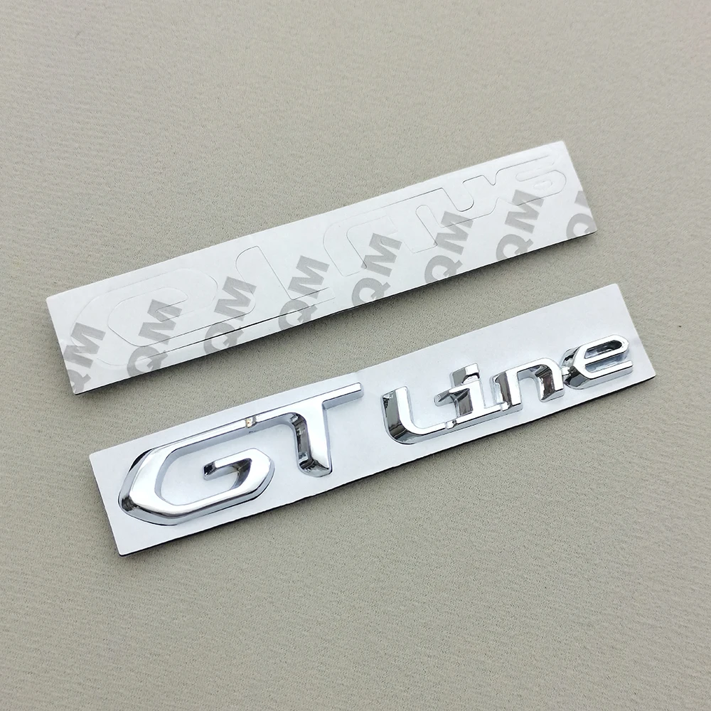 3D Metal Logo GT Line Emblem Car Fender Trunk Badge for 5008 308 3008 408 208 508 2008 GTLine Sticker Accessories