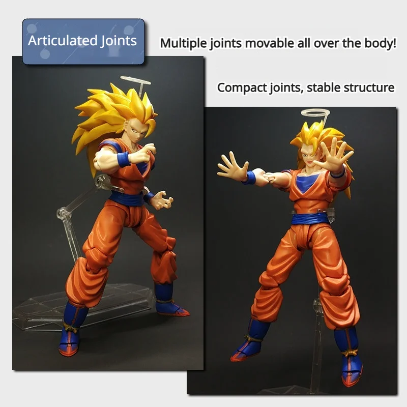

HOT Dragon Ball Z SHF Son Goku SSJ3 Action Figure Super Saiyan 3 Movable Joint Anime Model Collectible Ornament Gift for Fans