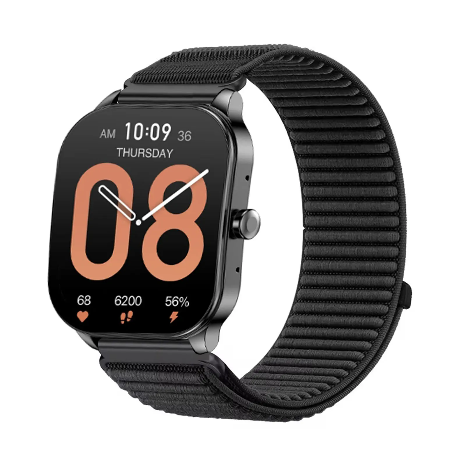 Nylon Bands for Amazfit Pop 3S Band, Elastic Soft Velcro Nylon Strap