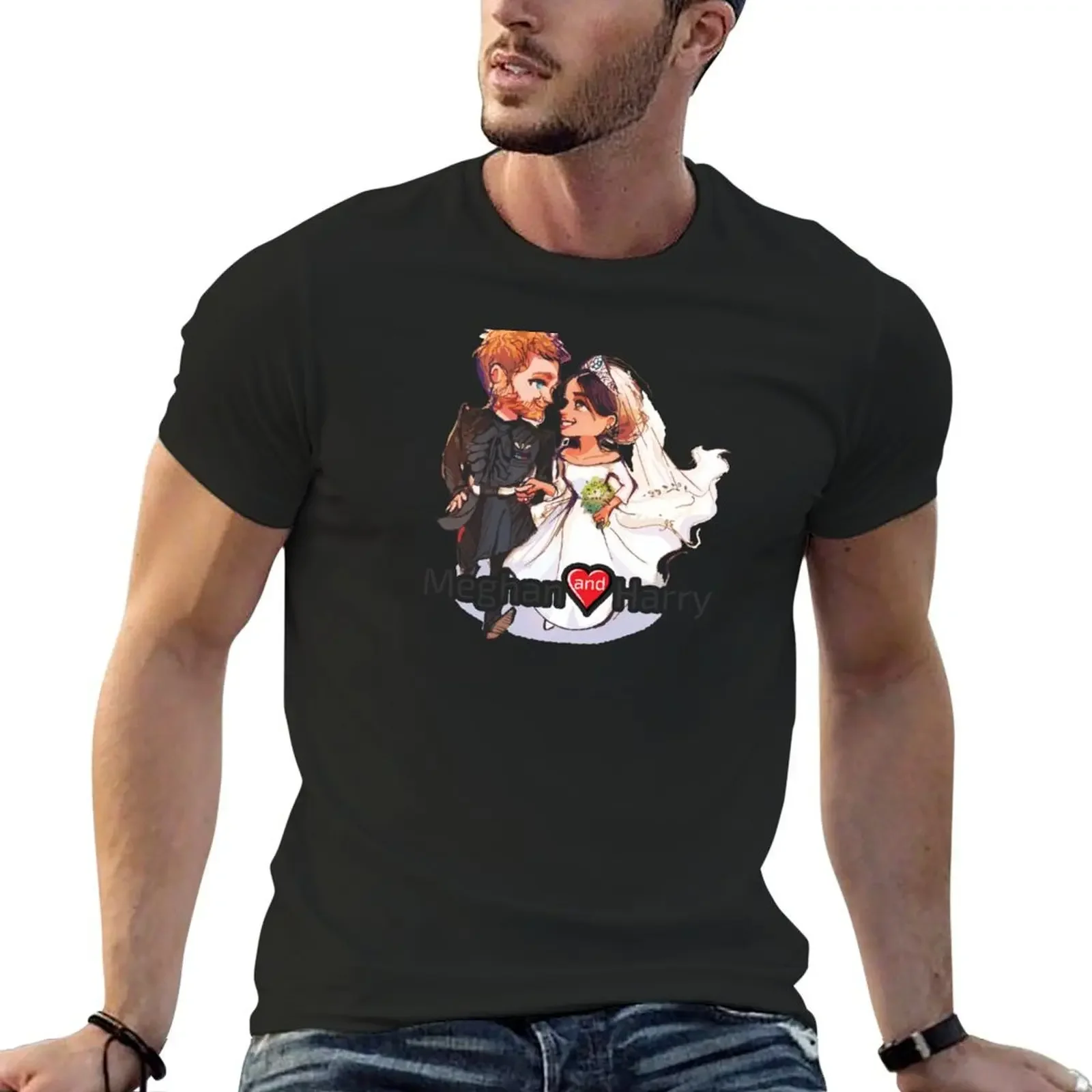 Team Meghan and Harry, duchess of sussex, price T-Shirt heavyweights summer tops shirts graphic tee T-shirt men