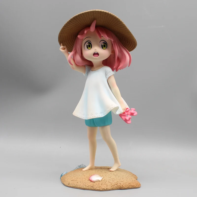 

25.5cm Spy×family Anya Forger Summer Festival Anime Action Figure Model Statue Collection Desktop Decoration Ornament Toys Gifts