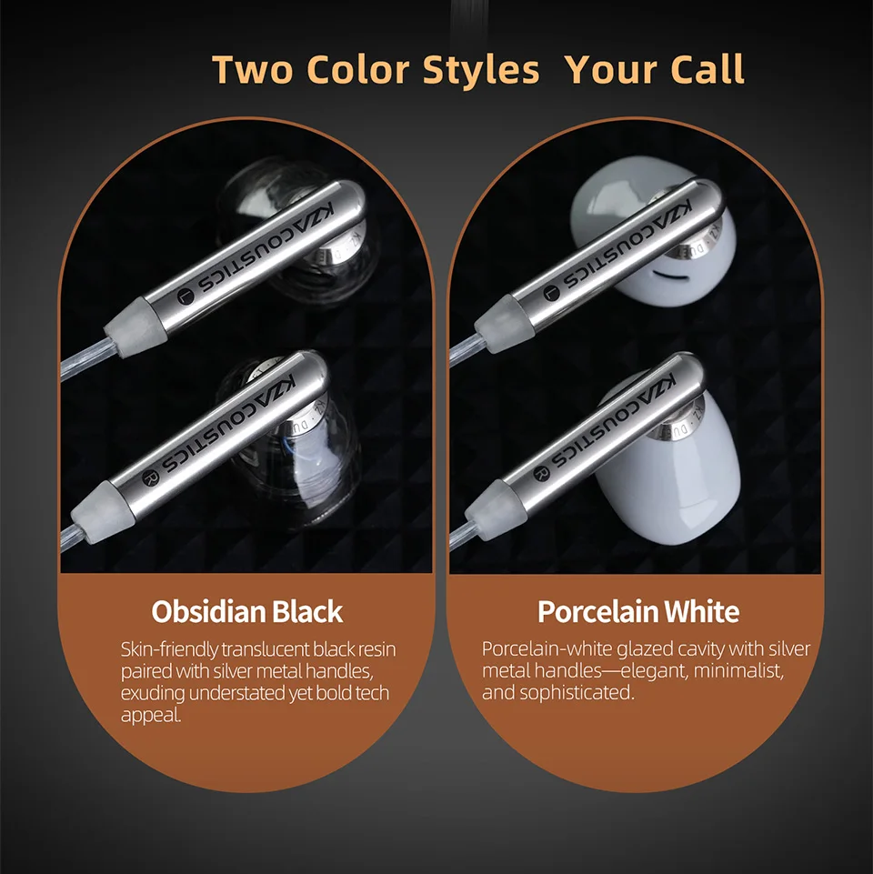 Earphone KZ Duet Dual Dynamic Driver HiFi Quad Core Bass Stereo Sound Wired untuk Musik dan Gaming