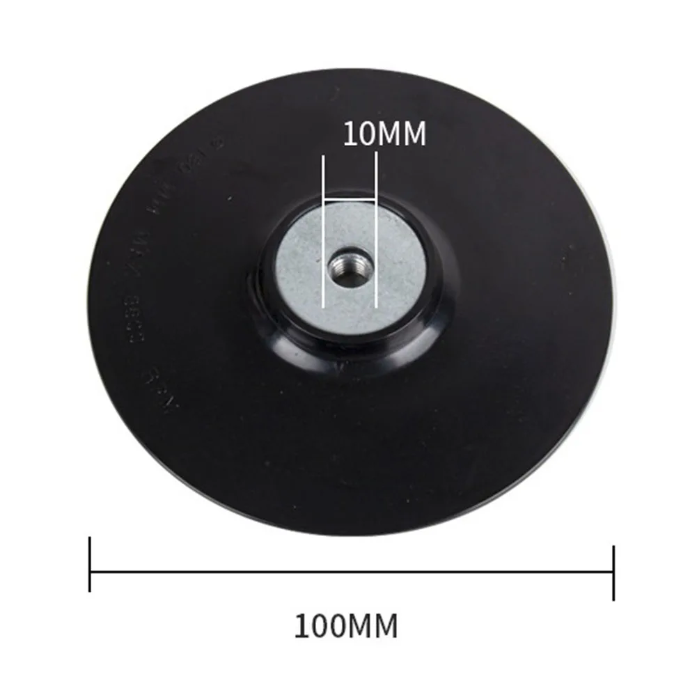 Almofada de apoio de disco de fibra max rpm 12200 plástico + lixamento de metal 100mm 4 polegadas de diâmetro 150mm/6 "almofada de apoio para moedor de ângulo