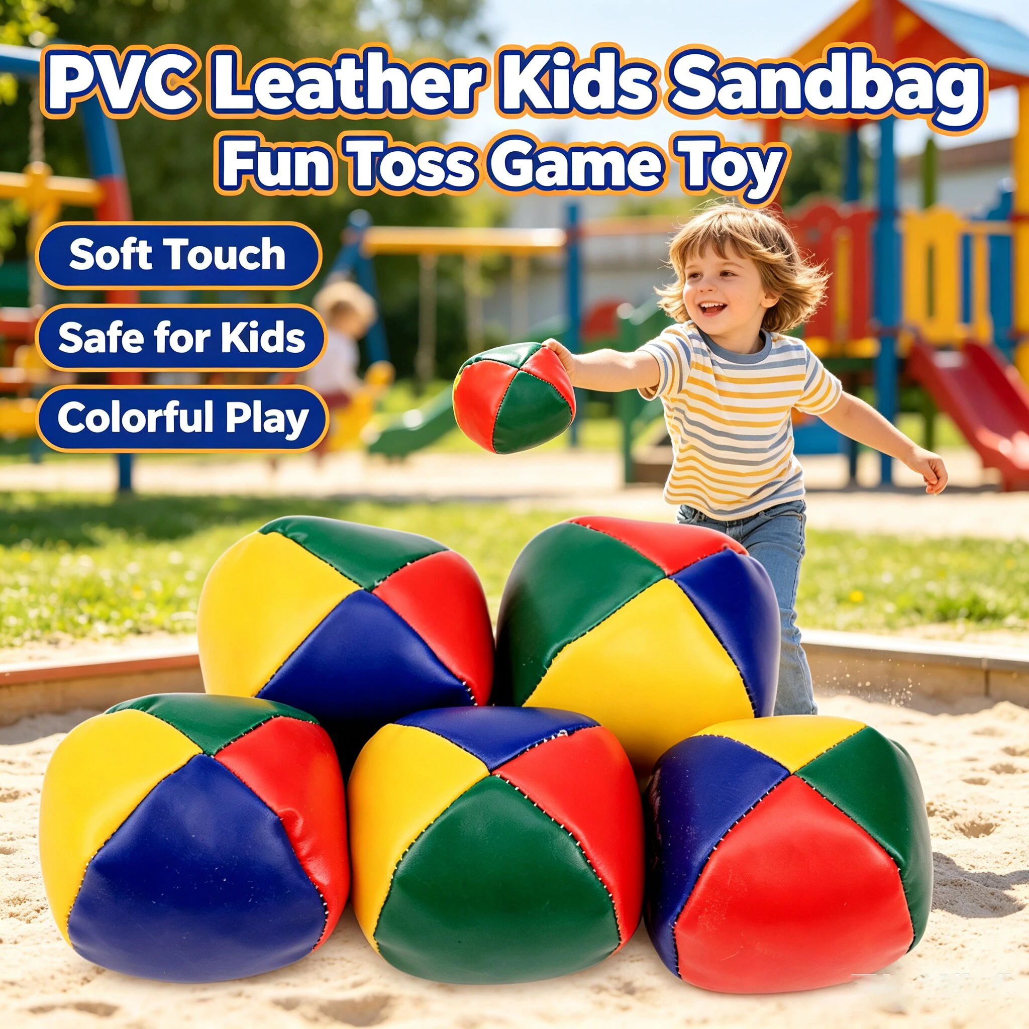 Football PVC Leather Sandbags Classic Kids Leisure Traditional Ball Games Juggling Sport Sense Training Toy Outdoor Sport Ball
