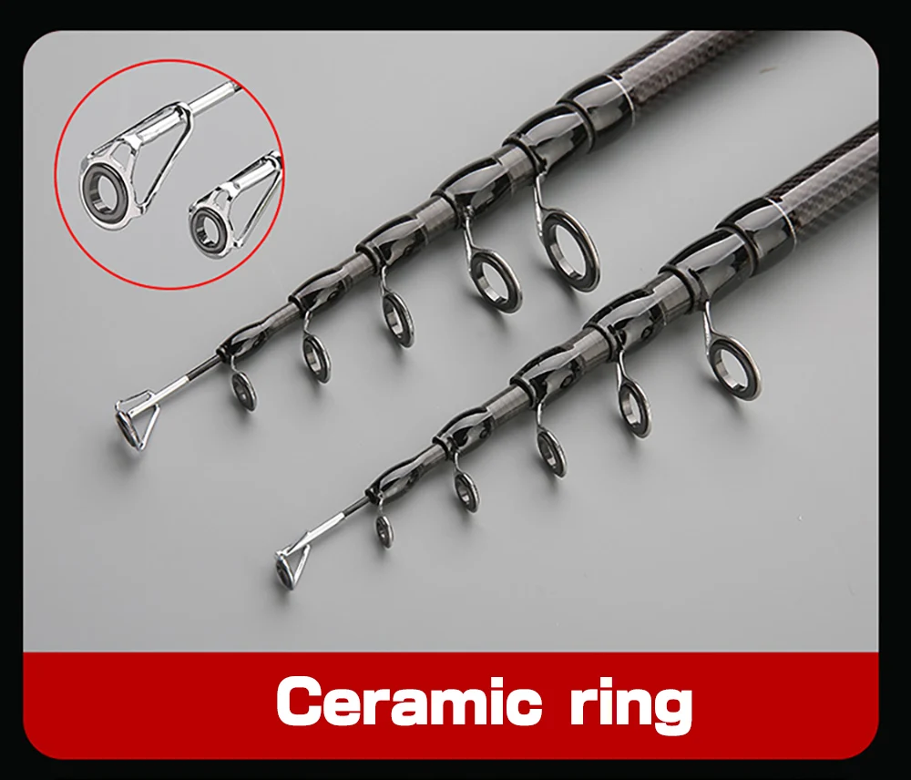 1.8M 2.1M 2.4M 2.7M 3.0M Carbon Rod Telescopic Lure Fishing Rod Casting Spinning Rod Travel Rod Ultralight Fishing Rod