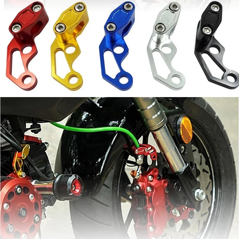 

Fit For Dirt Bike ATV Aluminum Motorcycle Oil Pipe Cable Clip Brake Cable Tube Line Clamps Black/Red/Blue/Sliver/Gold Universal