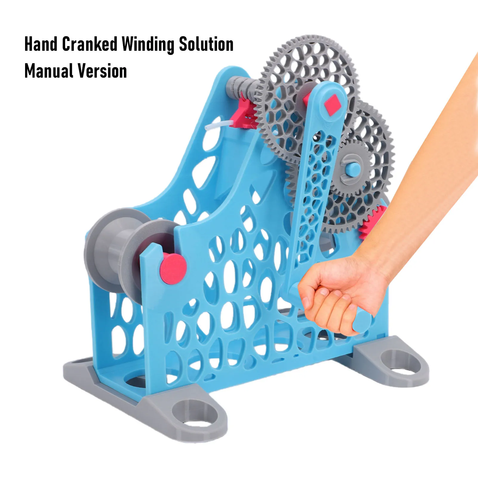 

Hand Crank Filament Respooler 3D Printer Filament Respooler Hand Crank Detachable Modular 1kg Filament Rewinder for Printing