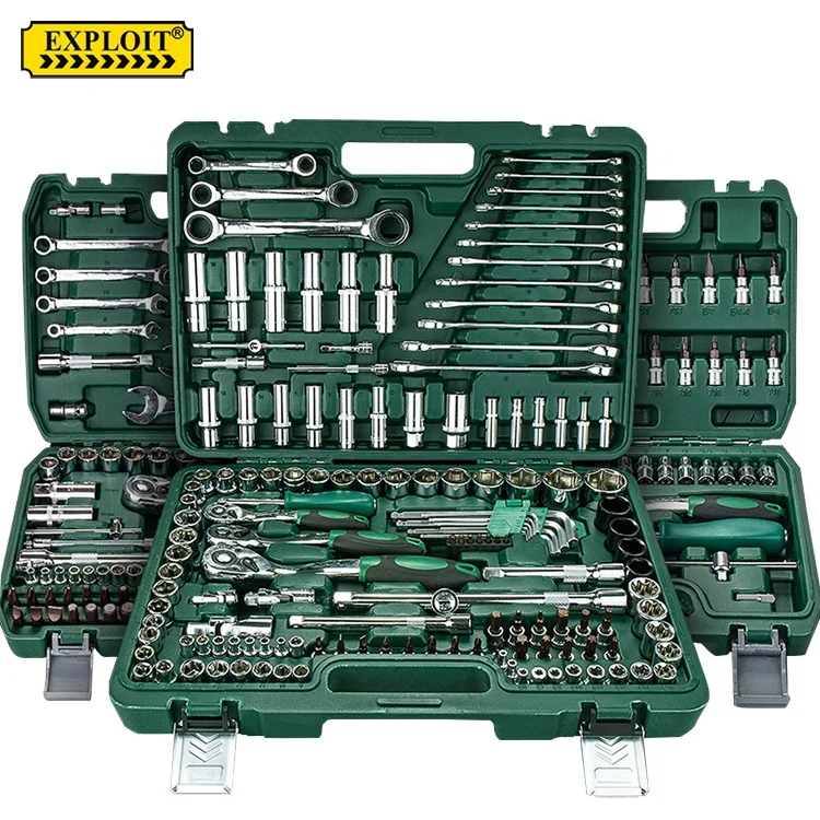 Wholesale Custom Heavy Duty Portable 32pcs Auto Car Repair Hand Tools Socket Wrench Set With Plastic Box