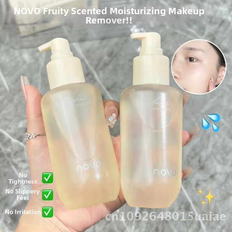 NOVO Essence Zero Sense Makeup Remover 3-in-1 Gentle Deep Cleansing Oil for Eyes Face Lips Unirritating for Oily Dry Combination