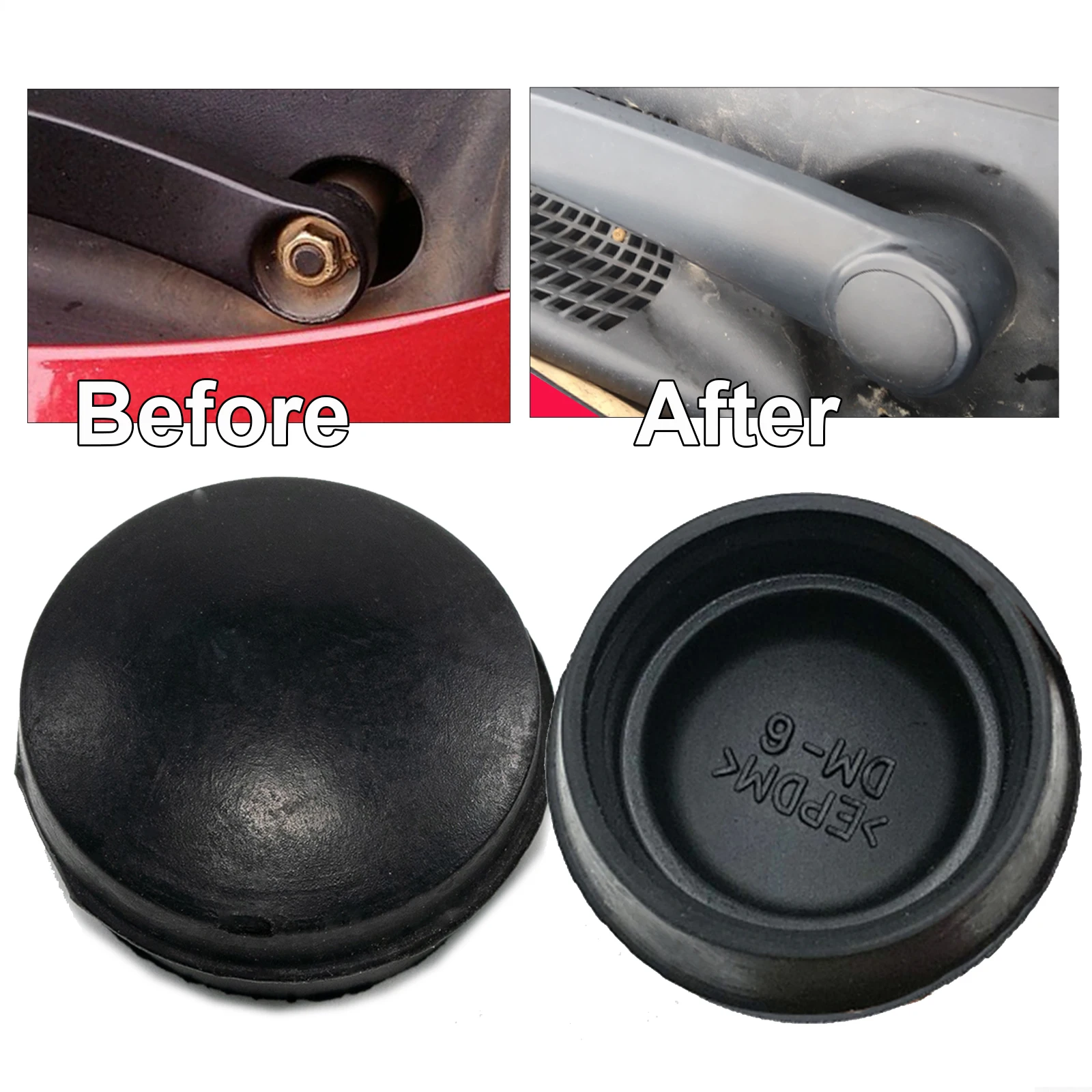 Tampa da porca do braço do limpador dianteiro, 2 peças, para hyundai sonata genesis santa fe tucson ix35 i20 i30 i40 veloster acento azera 983804 H050