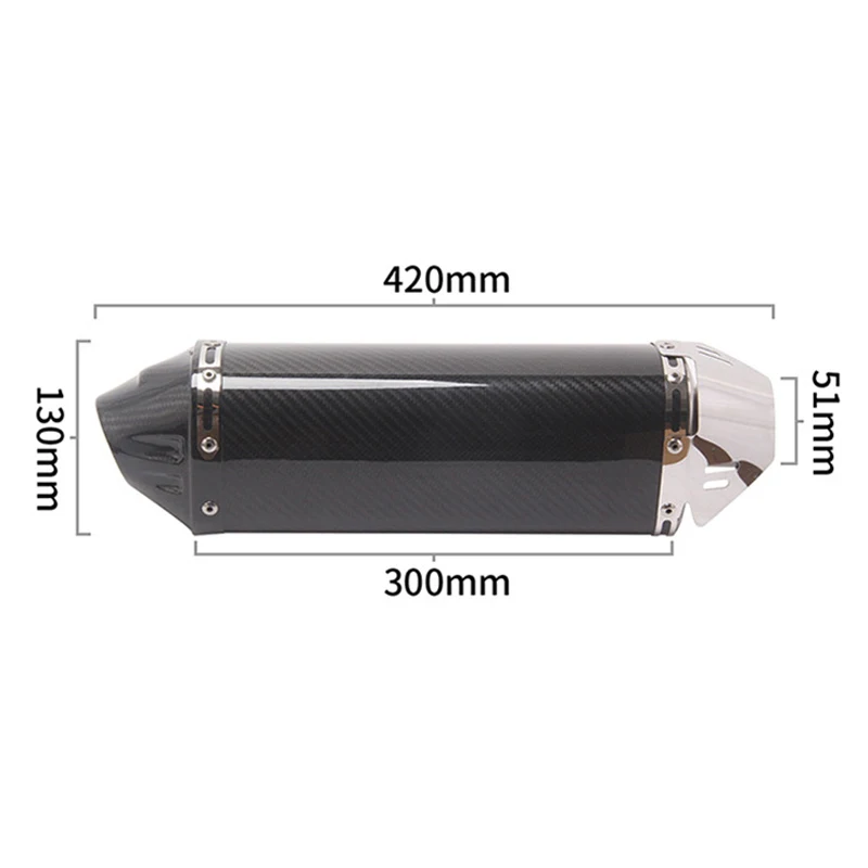 High Performance exosto para moto 51mm Universal exhaust muffler for motorcycle