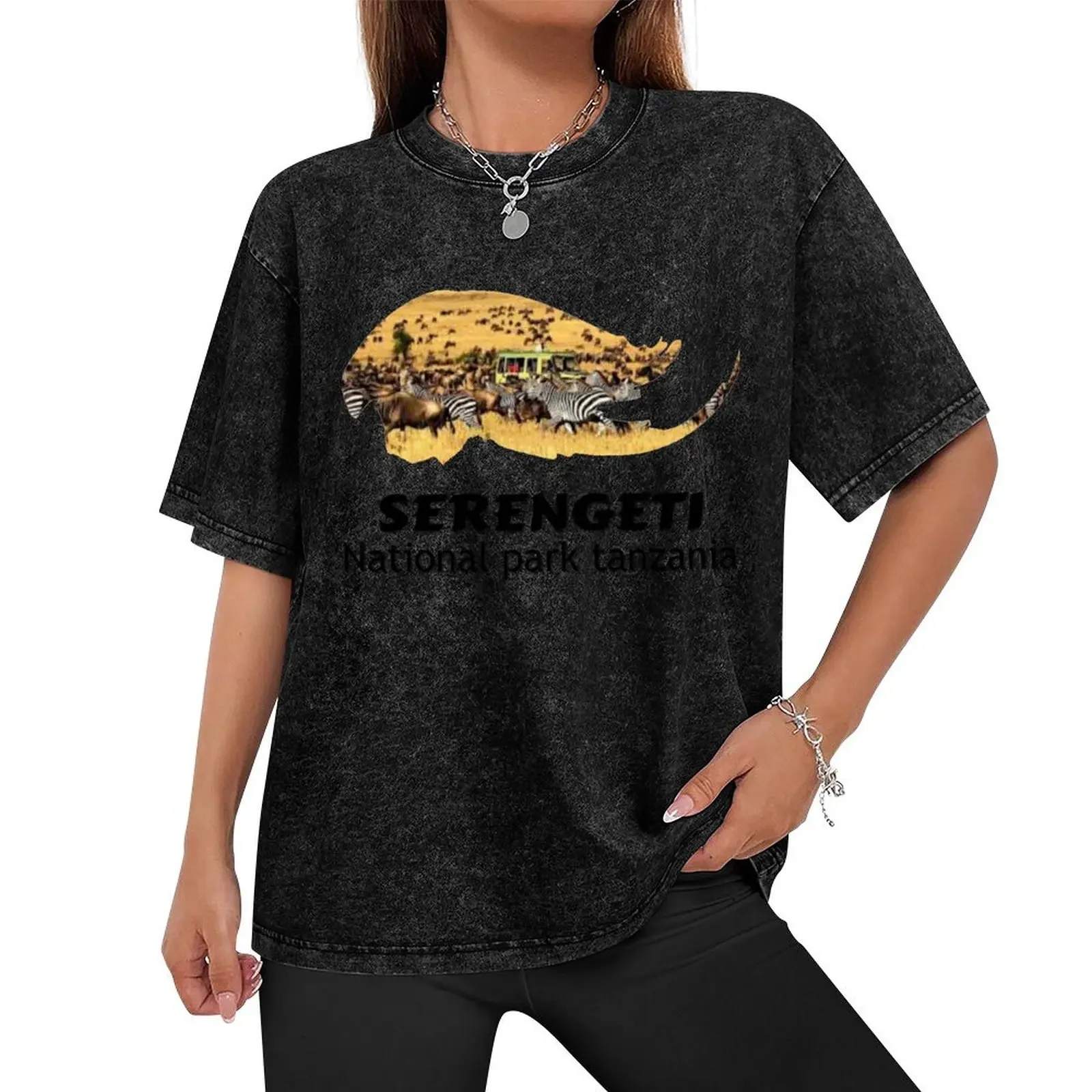 Serengeti national park T-Shirt sweat sublime oversized graphic tee oversizeds men clothes