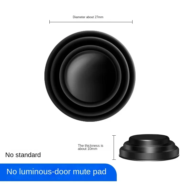 1pcs Luminous Anti-collision Silicone Pad for Car Door Closing Shock Protection Sound Insulation ReductionCushioning Sticker Pad
