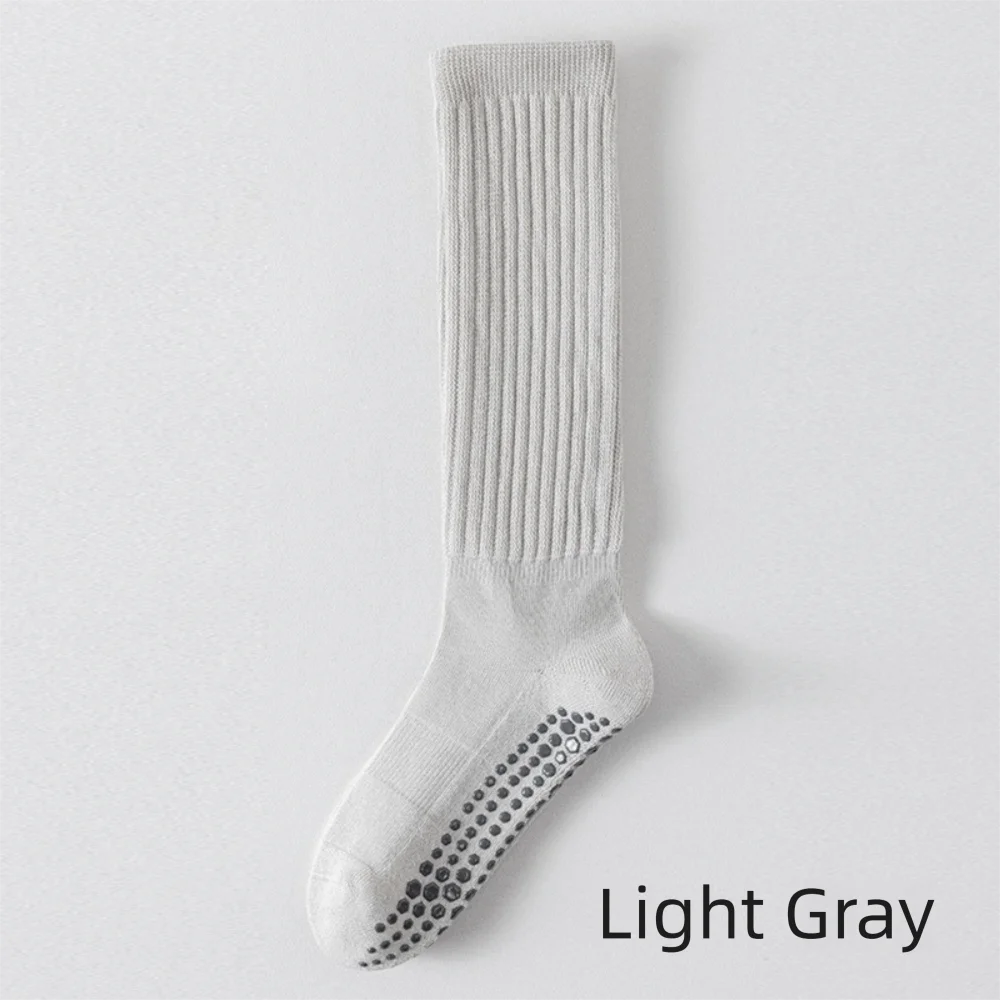 

Comfortable Solid Color Yoga Socks Cotton Dot Silicone Terry Non-slip Socks Foot Massage Wear-Resistant Pilates Socks Women
