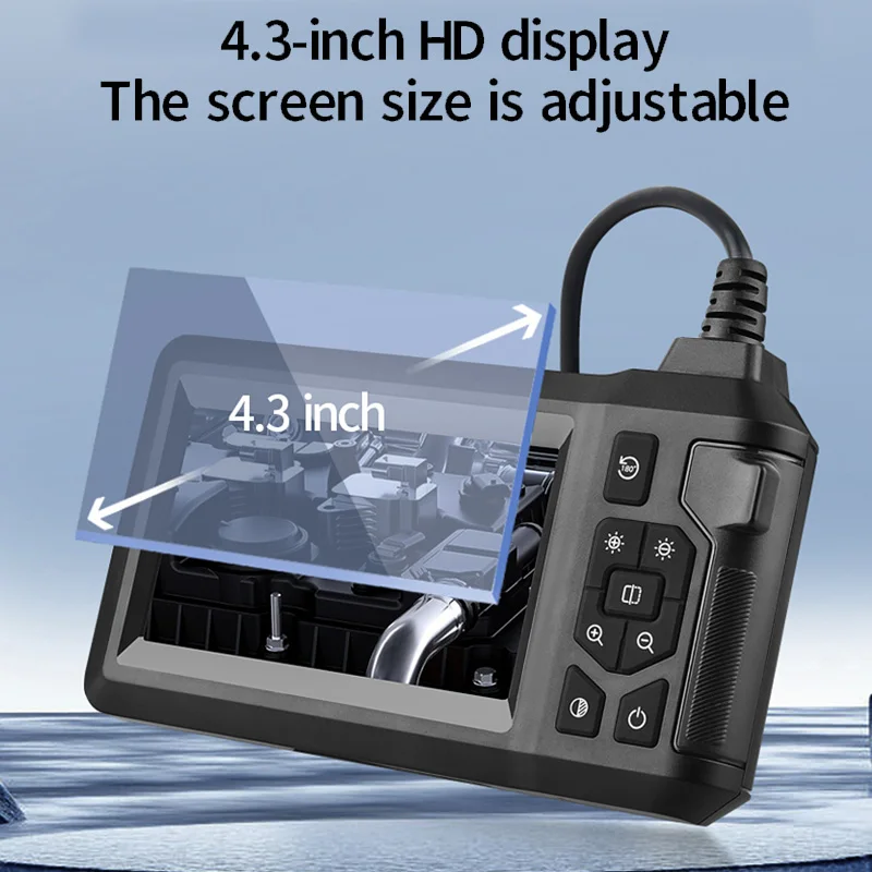 1080P Single Dual Lens Inspection Sewer Automotive Drain Piping Endoscope Hd Camera With Screen Industrial For Cars Equipment