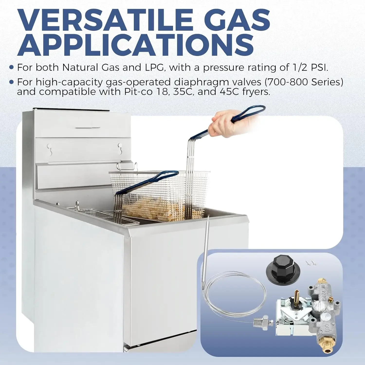 Gas Fryer Thermostat 1/4