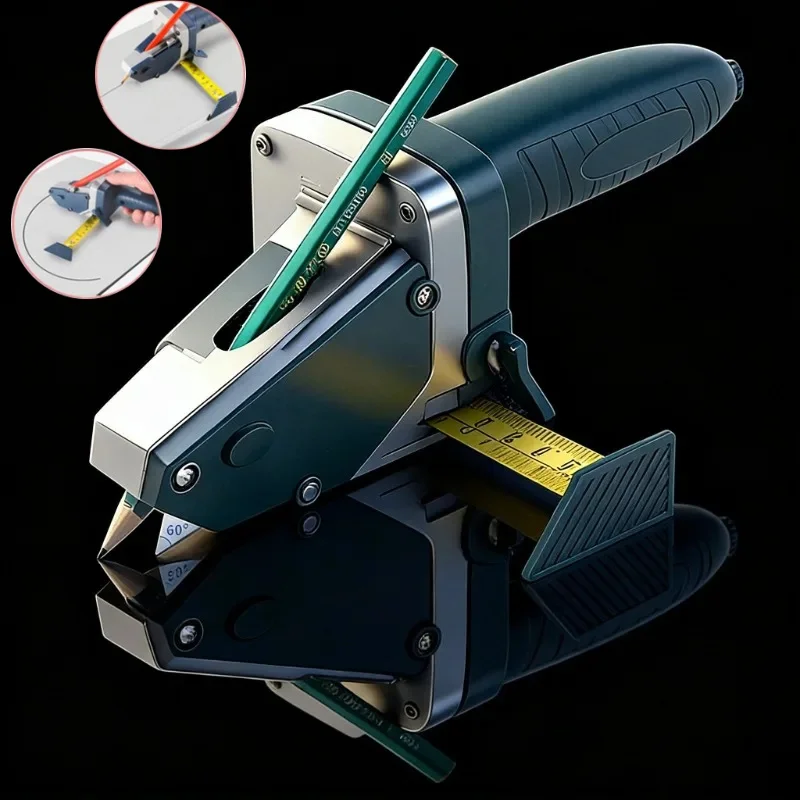 Multifunction Drywall Cutting Tool with Gypsum Board Cutter and Scribe Compass for Carpentry DIY Renovation Work